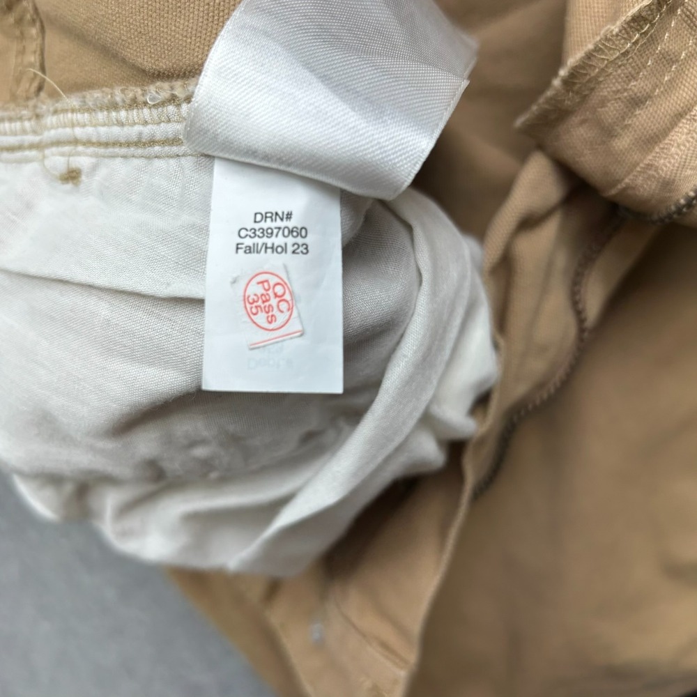 Eddie Bauer Canvas Utility Pants Mens 34x32 Brown Specially Dyed Classic Fit - Picture 14 of 16